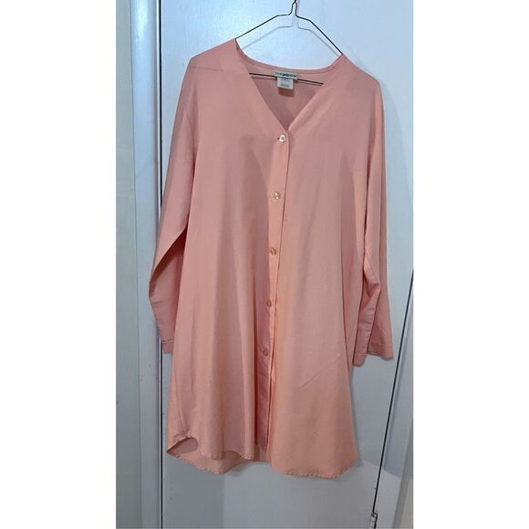 TRAVEL SMITH TWO PIECE CORRAL COLOR DRESS AND JACKET WOMENS SIZE M - Picture 9 of 12